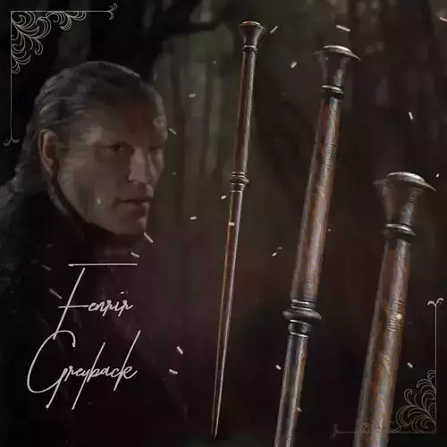 Fenrir Greyback Wand - Harry Potter 3D print model