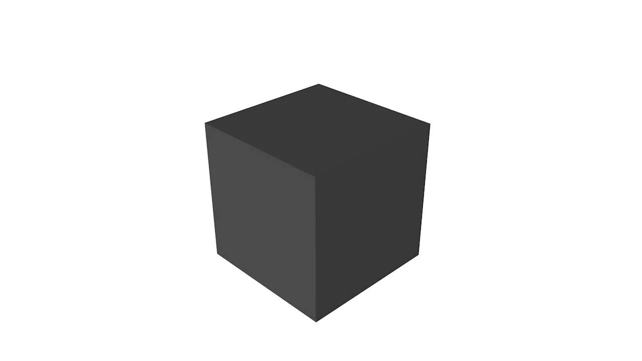 Square Cube Low-poly 3D model_0