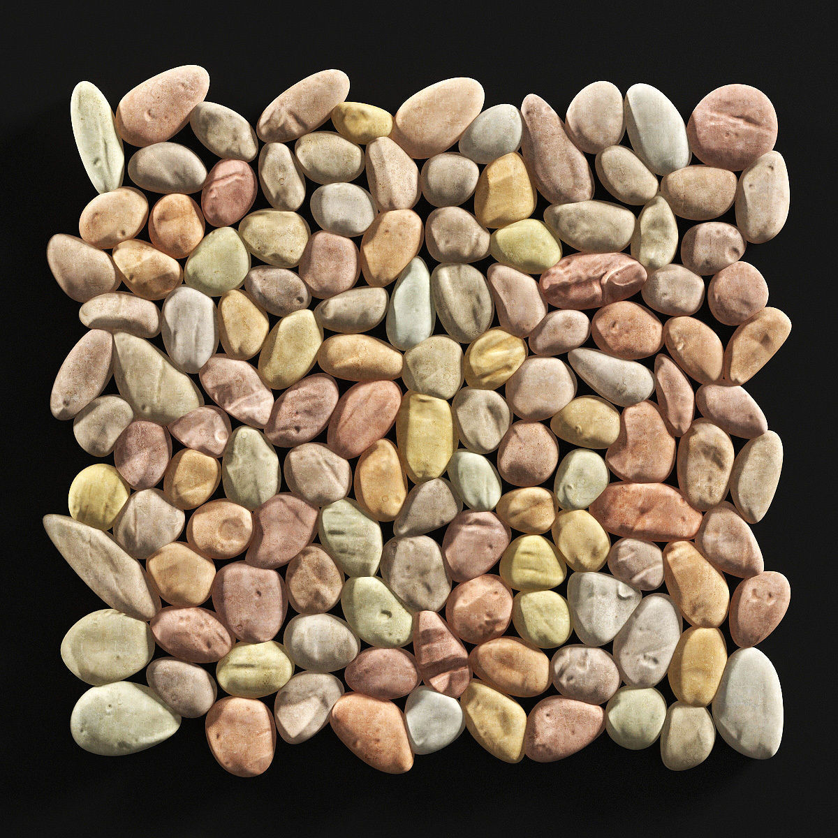 Pebble noise decor n1 3D model_3