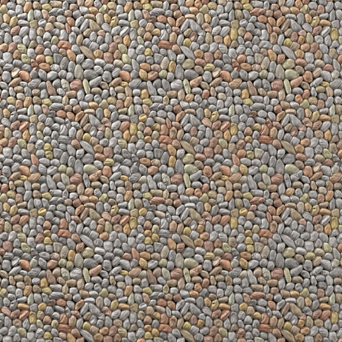 Pebble noise decor n1 3D model_1