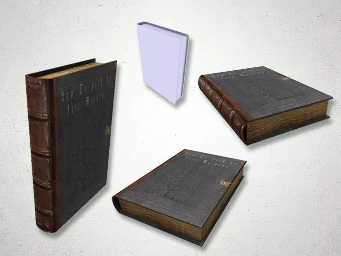 Book 2 lord of rings Free low-poly 3D model