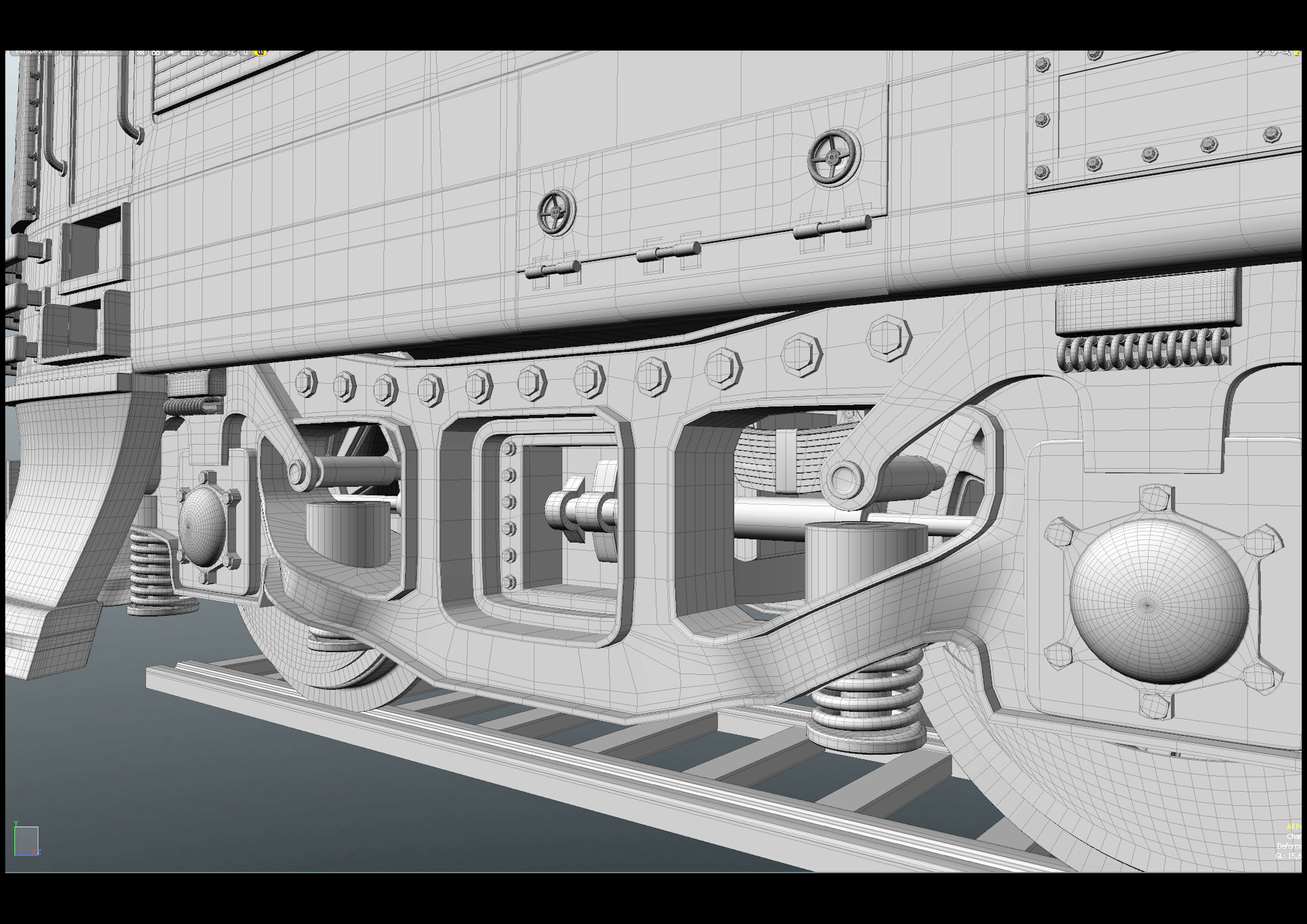 train israeli - israeli 3D model_10
