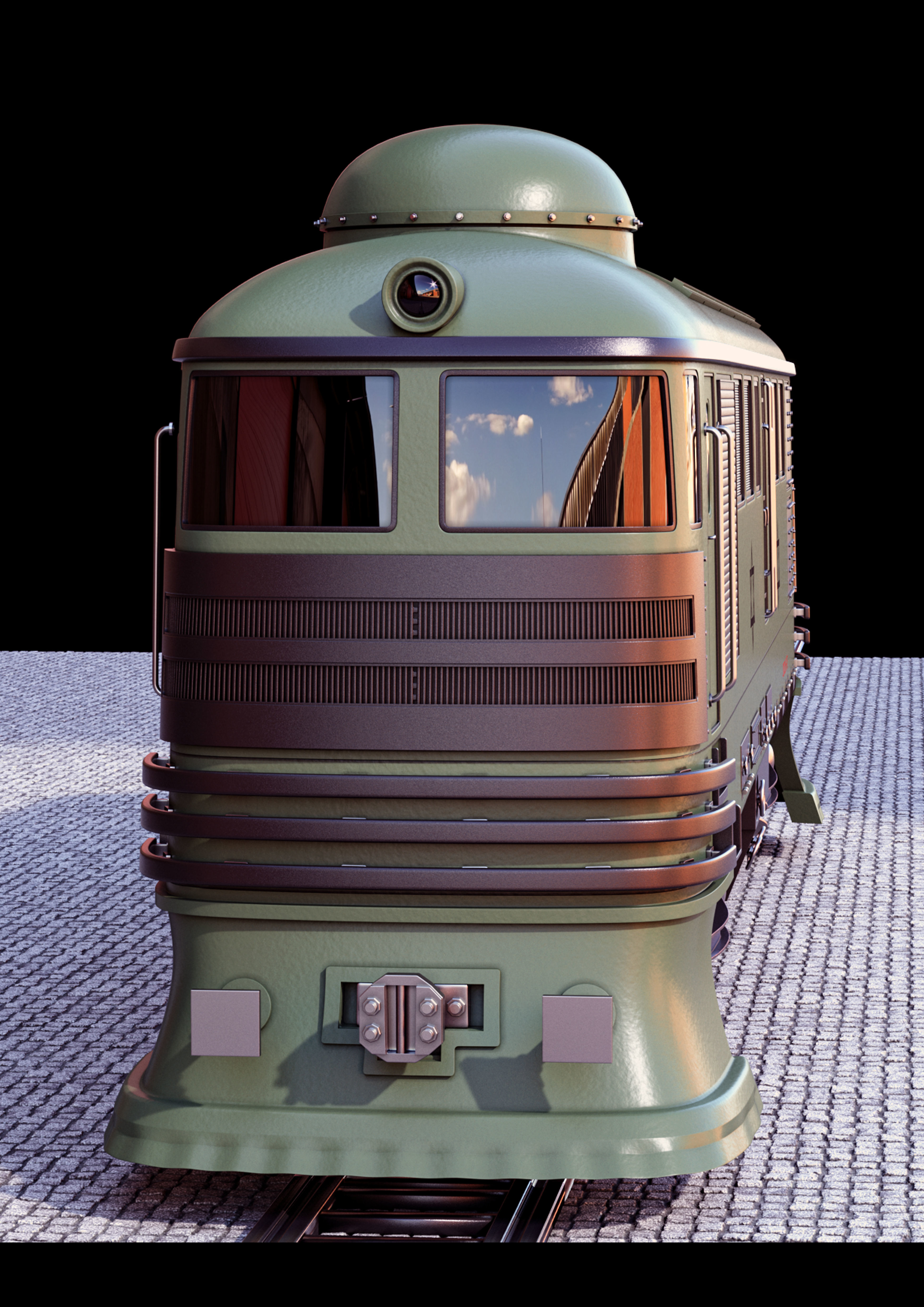 train israeli - israeli 3D model_1