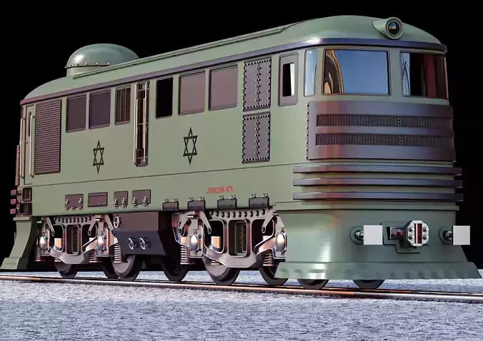 train israeli - israeli 3D model