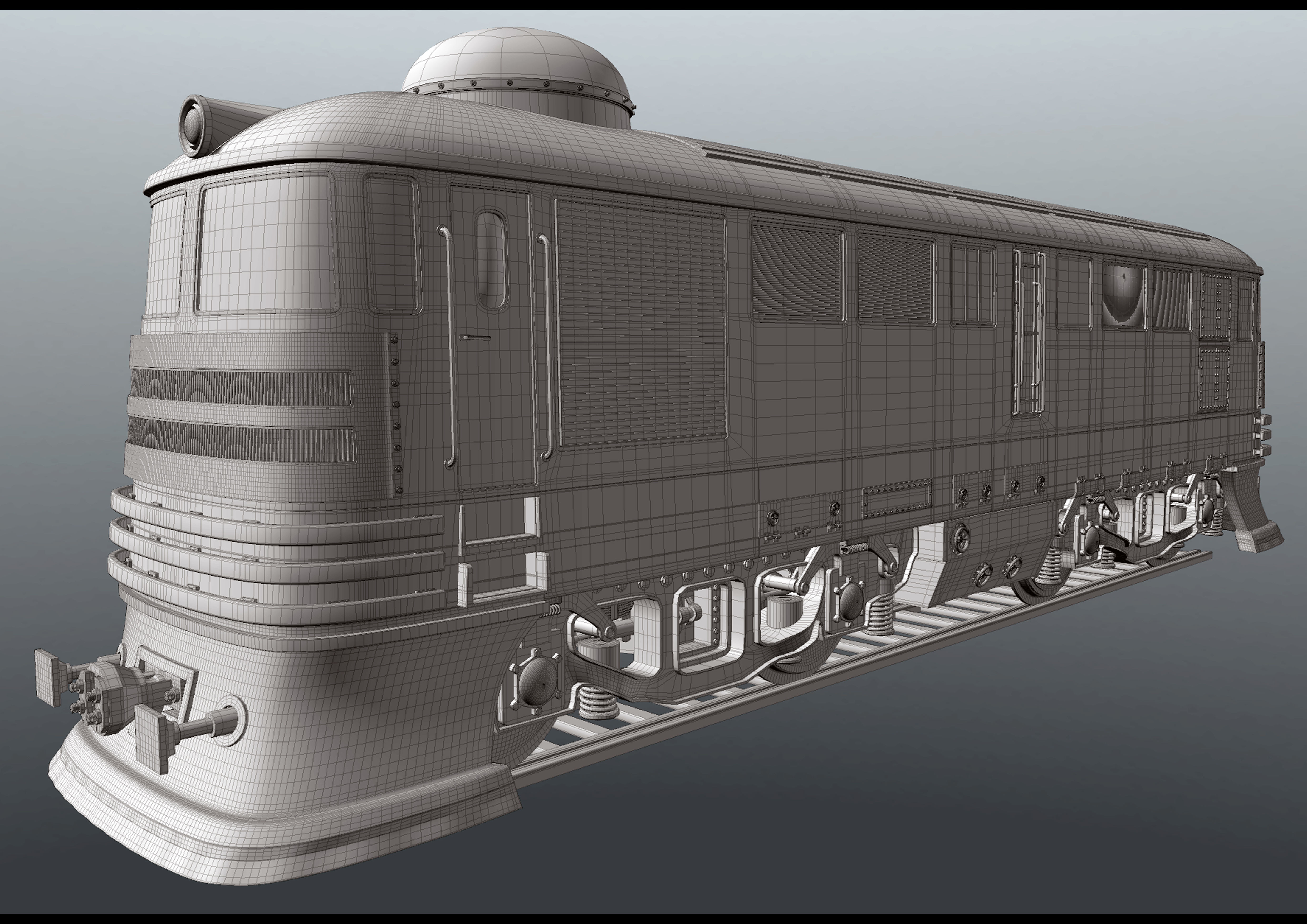 train israeli - israeli 3D model_5