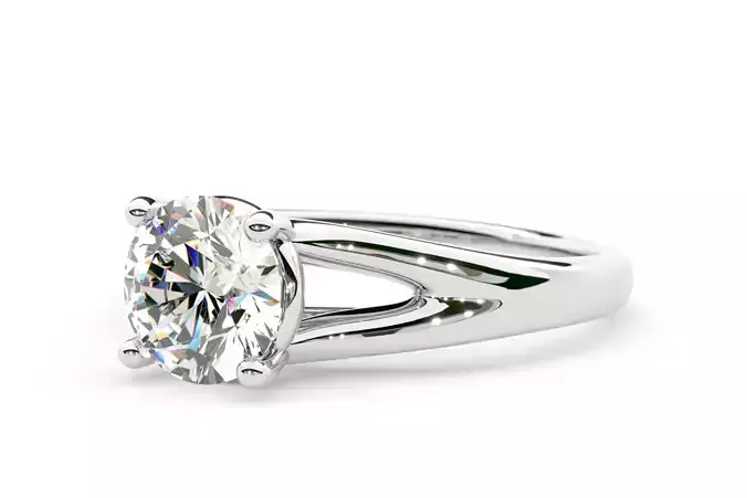 Coronado Split Shank Solitaire Engagement Ring