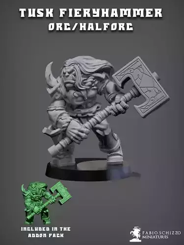 Tusk Fieryhammer 3D print model