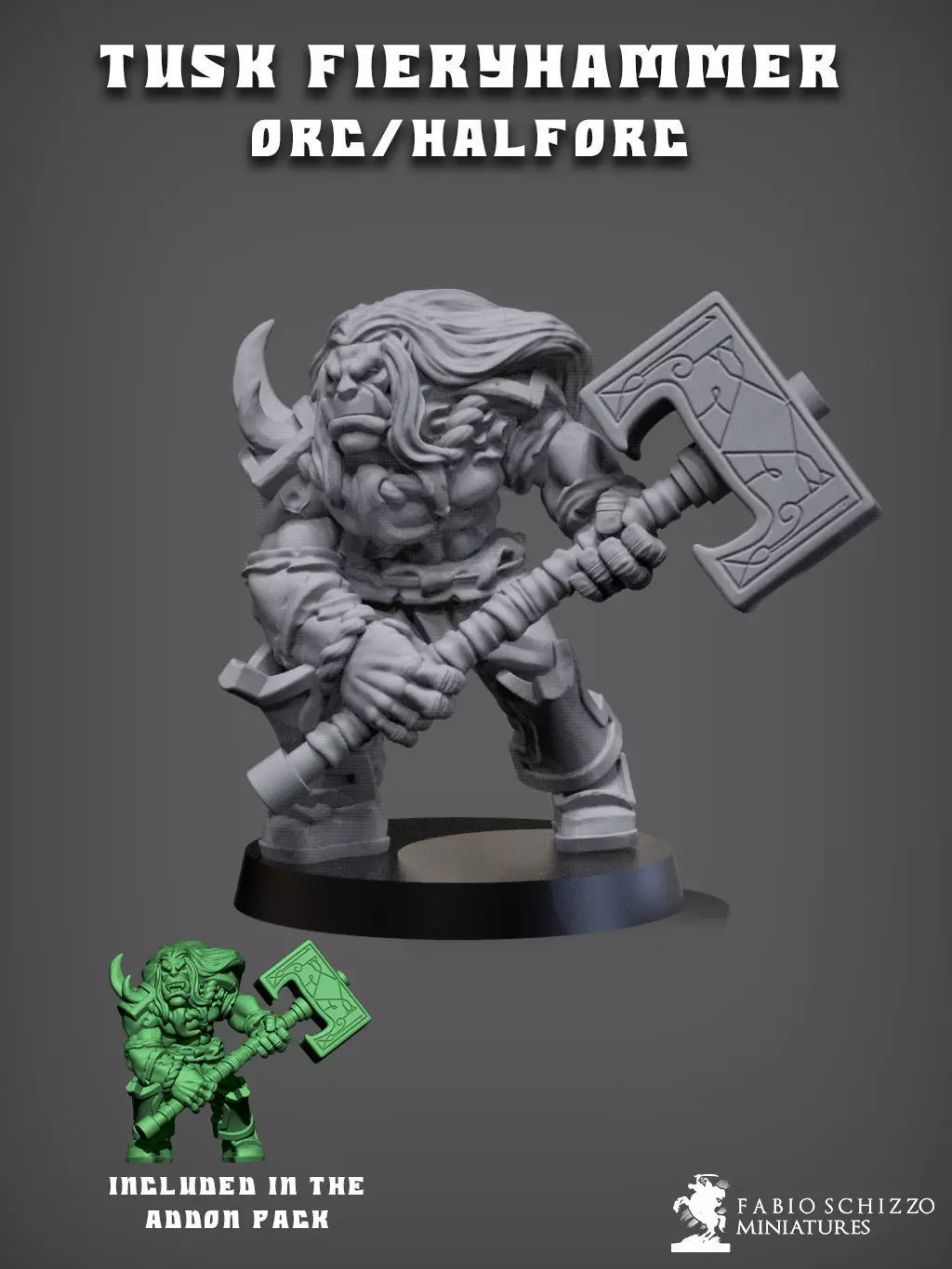 Tusk Fieryhammer 3D print model_0