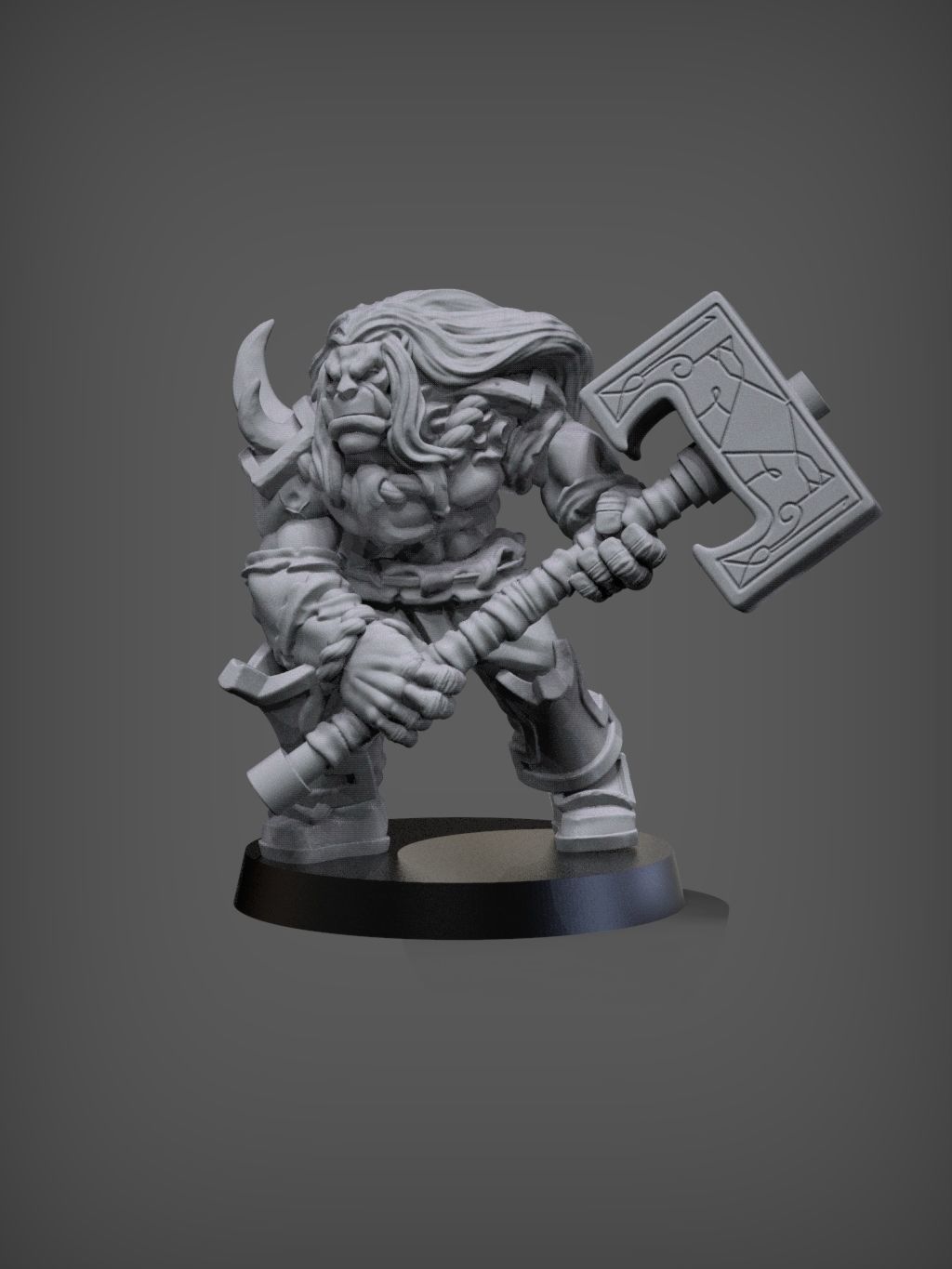 Tusk Fieryhammer 3D print model_2