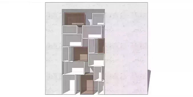 Shelf modules Free 3D model