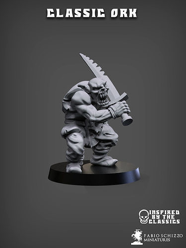 Classic Ork 3D print model