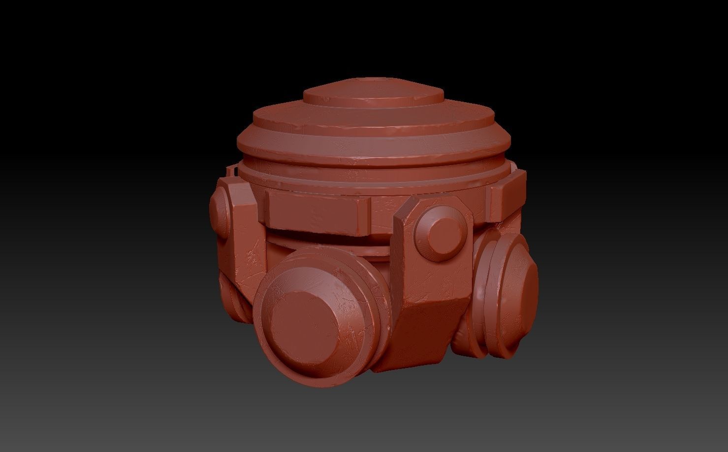 Gravity generator Low-poly 3D model_5