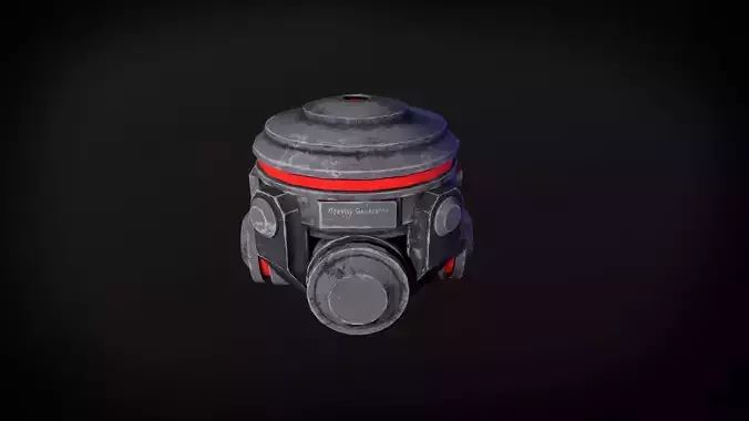 Gravity generator Low-poly 3D model