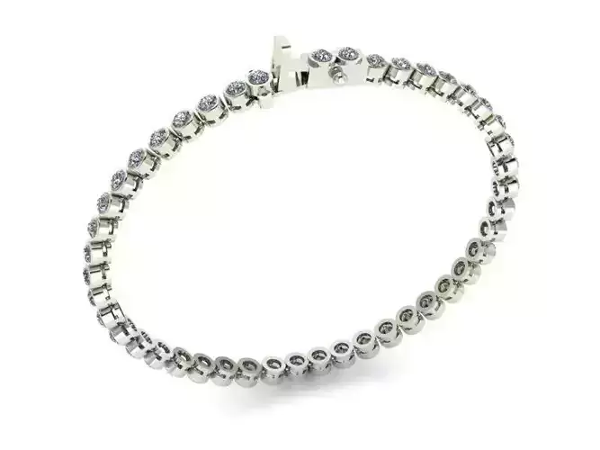 tennis bracelet embedded 3D print model