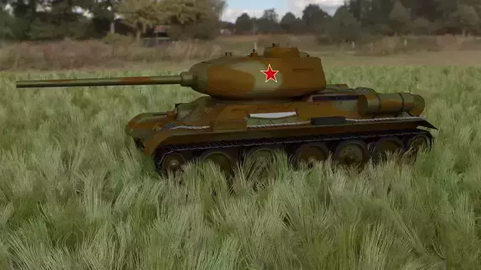 T-34 85 Tank HDRI camo