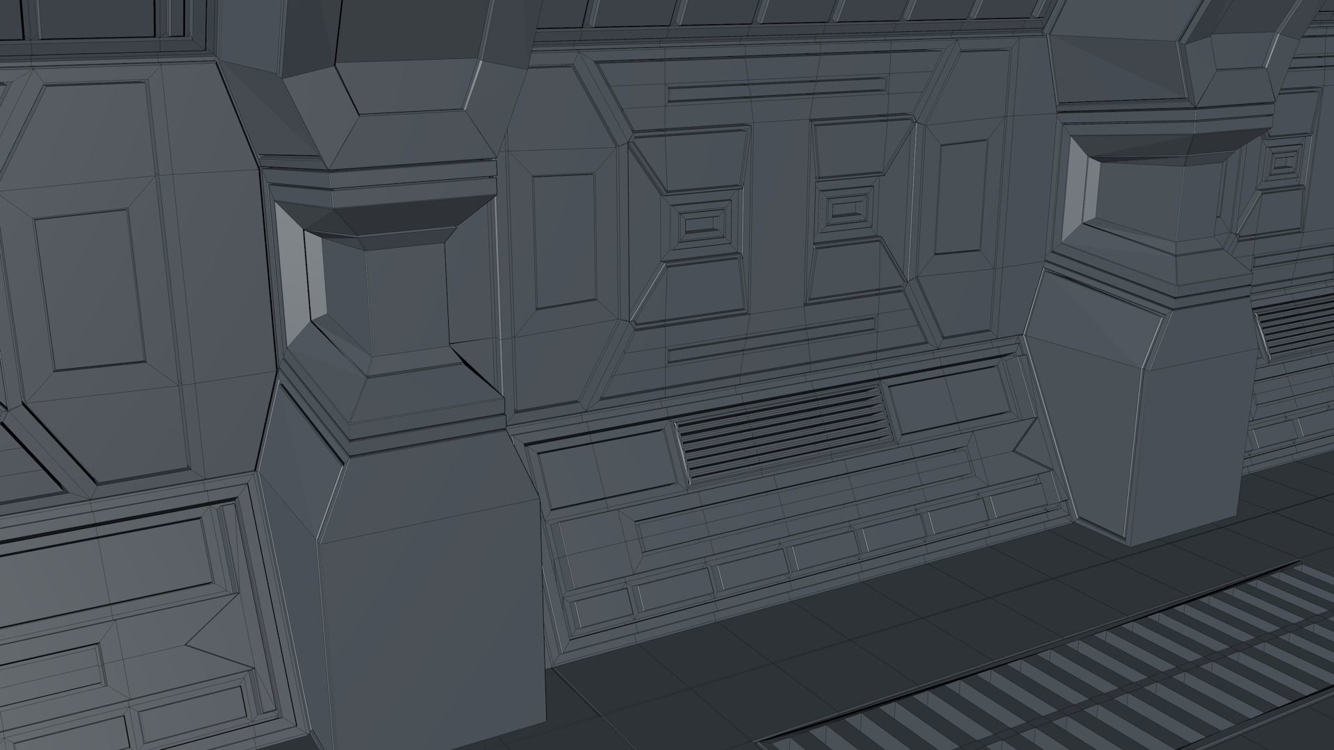 Sci Fi Corridor 3D model_11