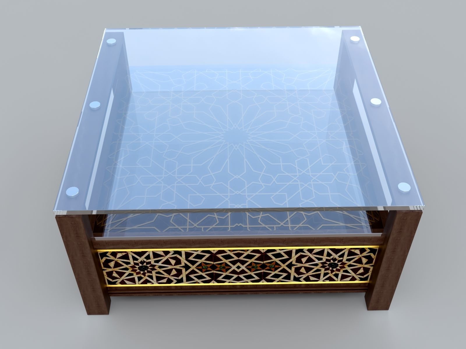 Moroccan Sofa with Tables and Carpet 01  3D model_6
