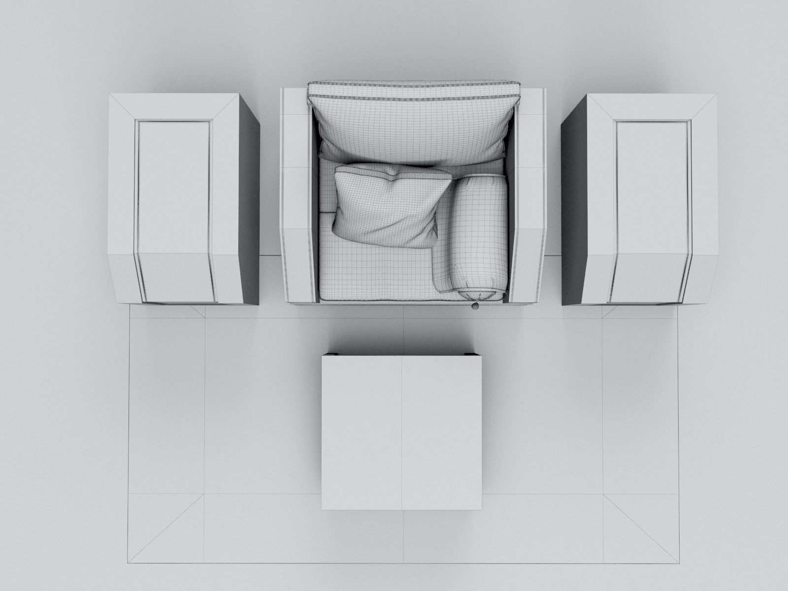 Moroccan Sofa with Tables and Carpet 01  3D model_12