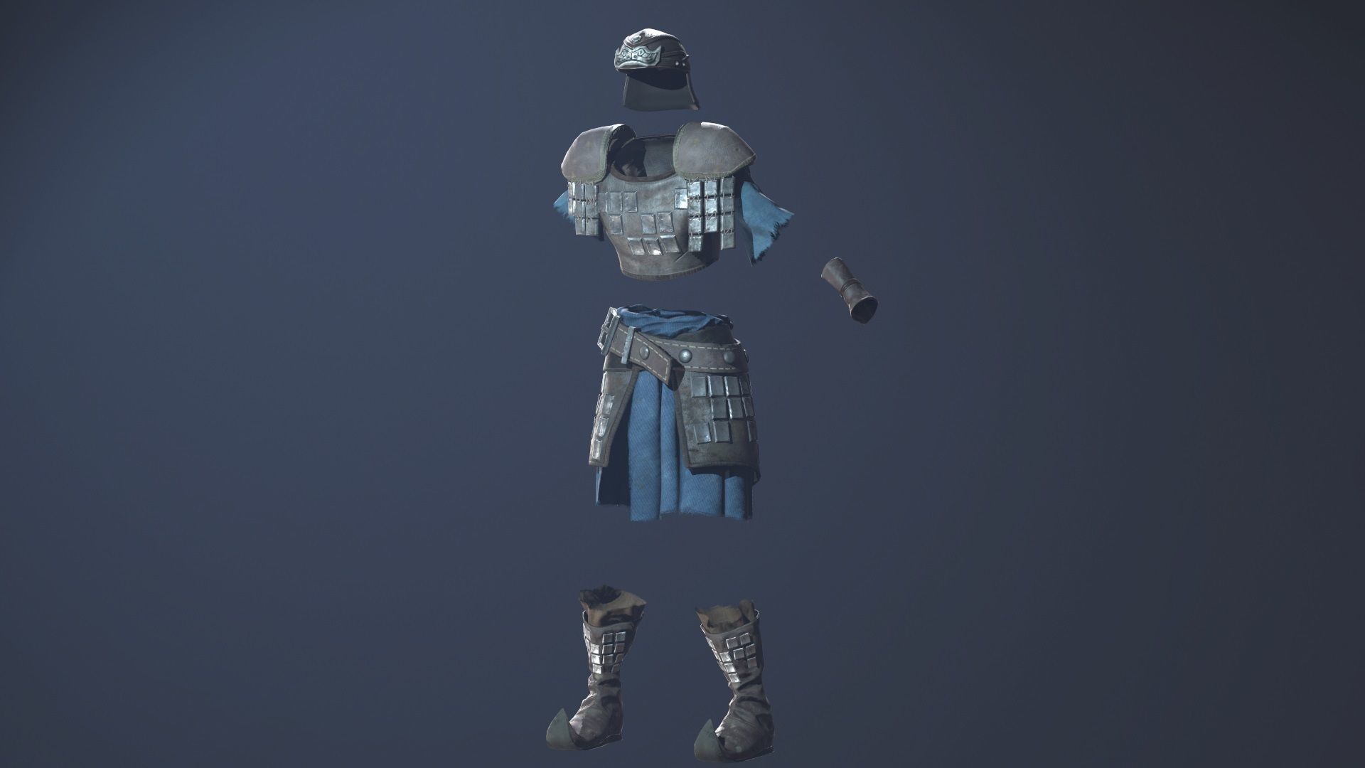 Scout Armor Low-poly 3D model_5
