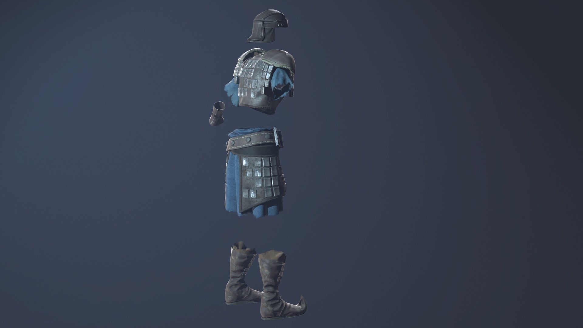 Scout Armor Low-poly 3D model_3