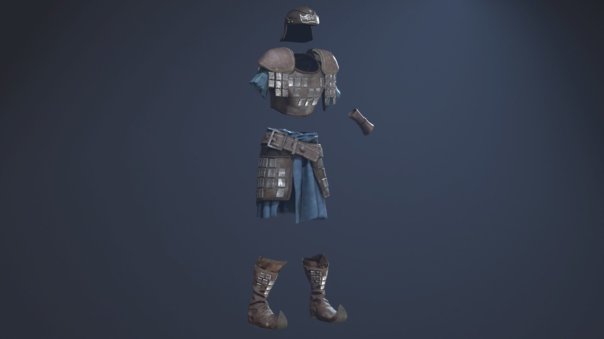 Scout Armor Low-poly 3D model_4