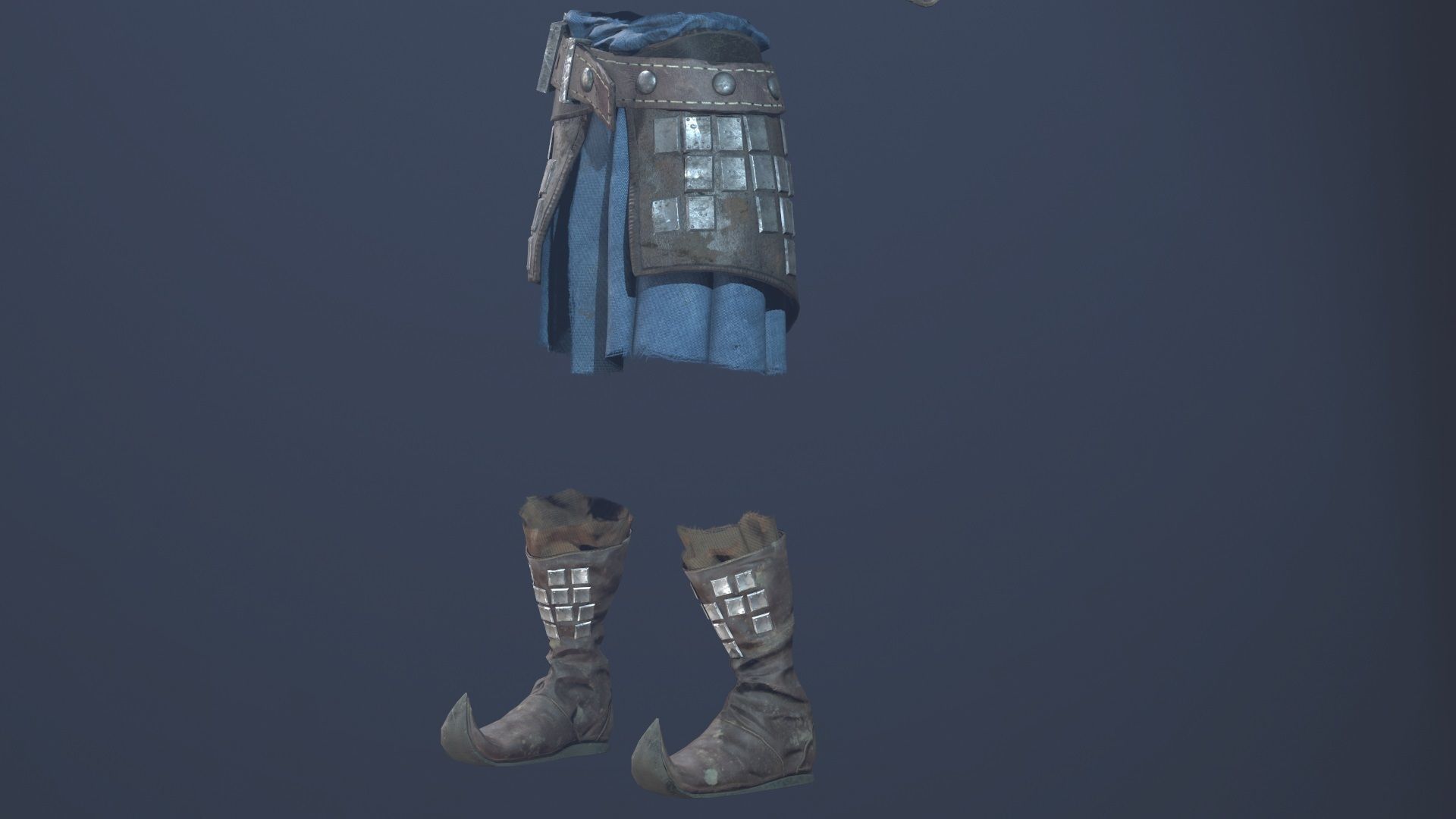 Scout Armor Low-poly 3D model_9