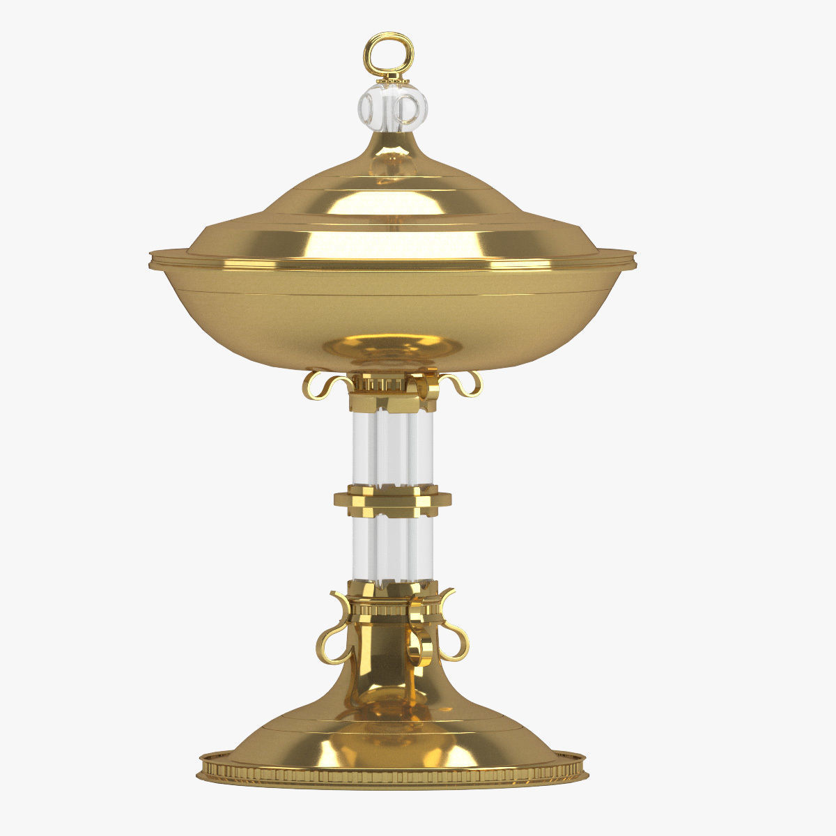 Decoration 19 gold cup 3D model_3