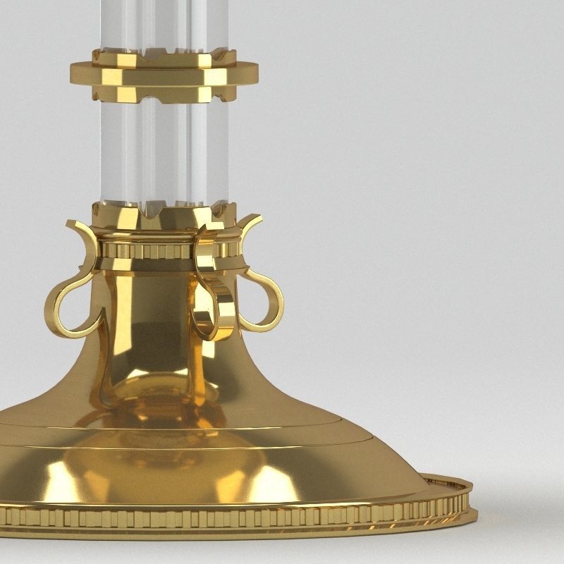 Decoration 19 gold cup 3D model_1