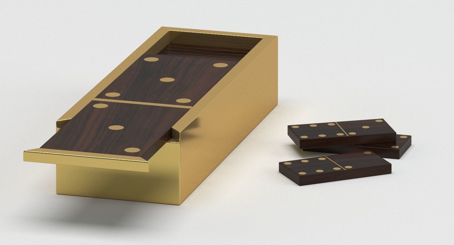 Decoration 23 Domino box 3D model_1