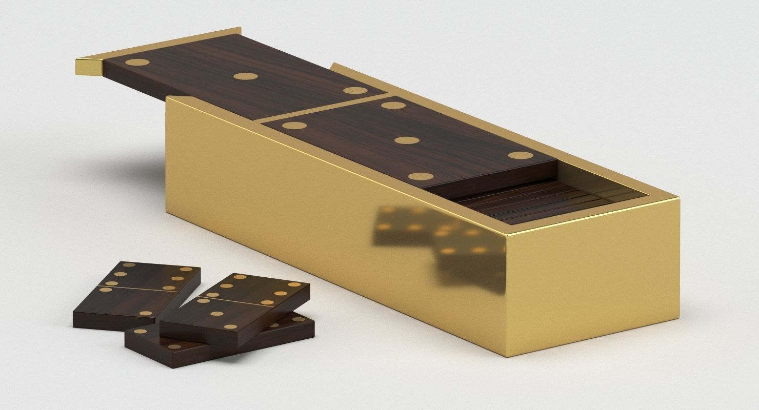 Decoration 23 Domino box 3D model_2