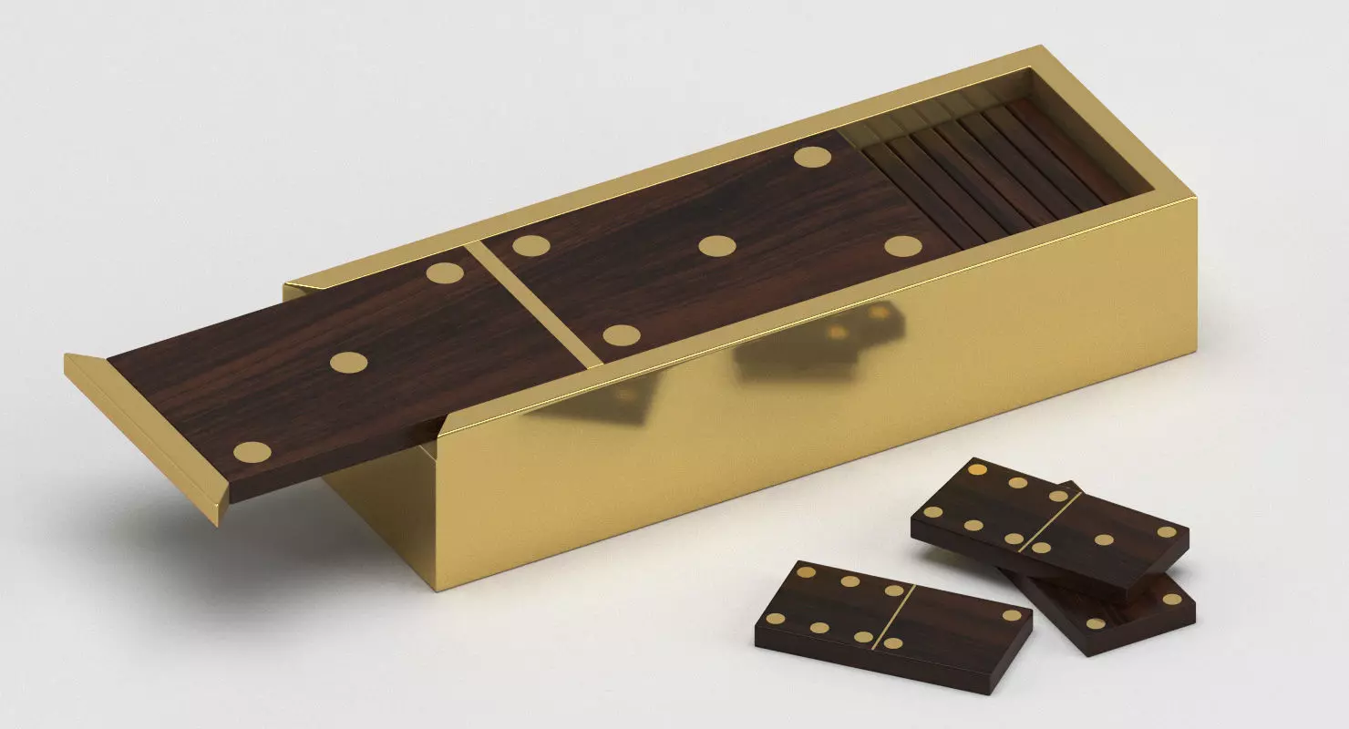 Decoration 23 Domino box 3D model_0