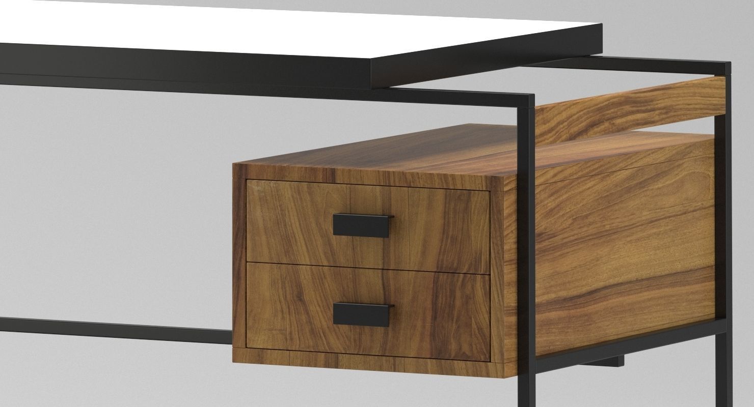 Desk 02 3D model_1