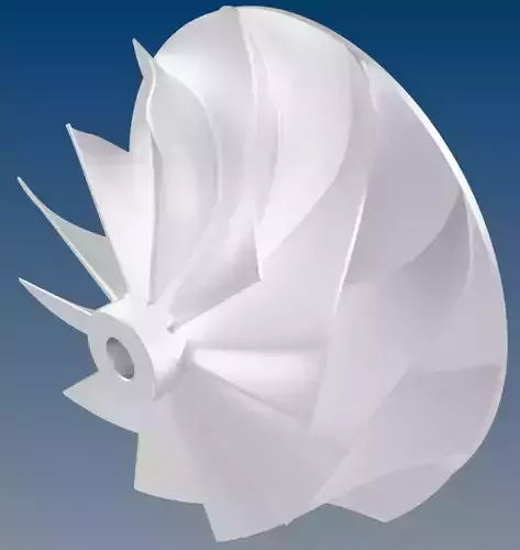 Turbocharger Centrifugal Compressor Impeller  3D print model