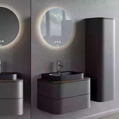 Duravit Happy D2 Plus  Vanity unit Low-poly 3D model
