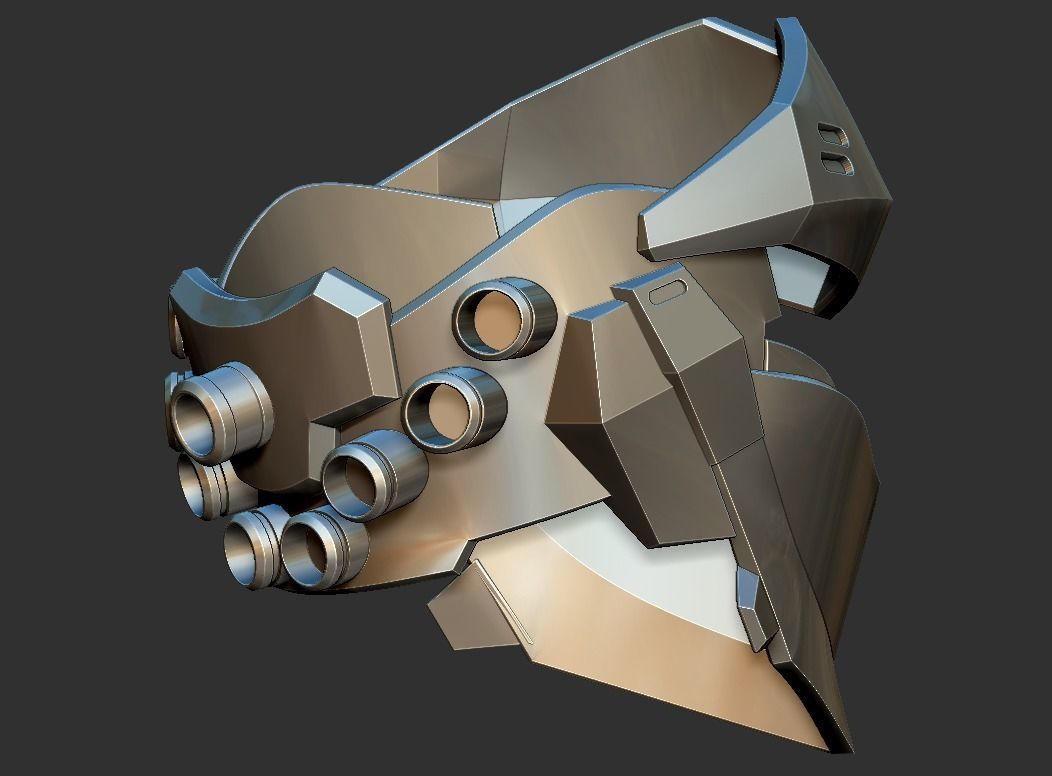 Blackwatch Genji helmet 3D print model_2