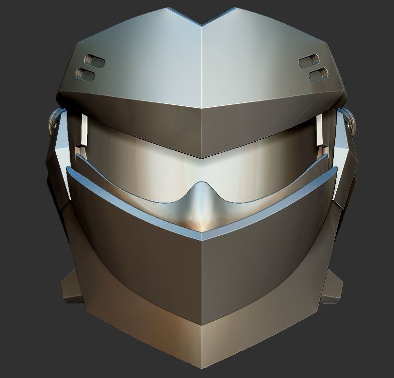 Blackwatch Genji helmet 3D print model_1
