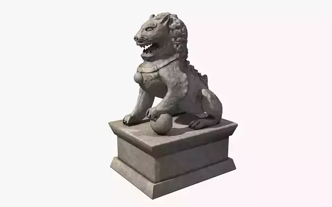 Chinese stone lion