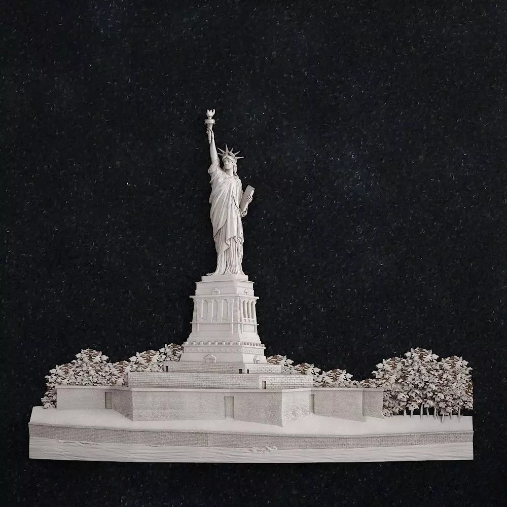 The Statue of Liberty 3D print model_0