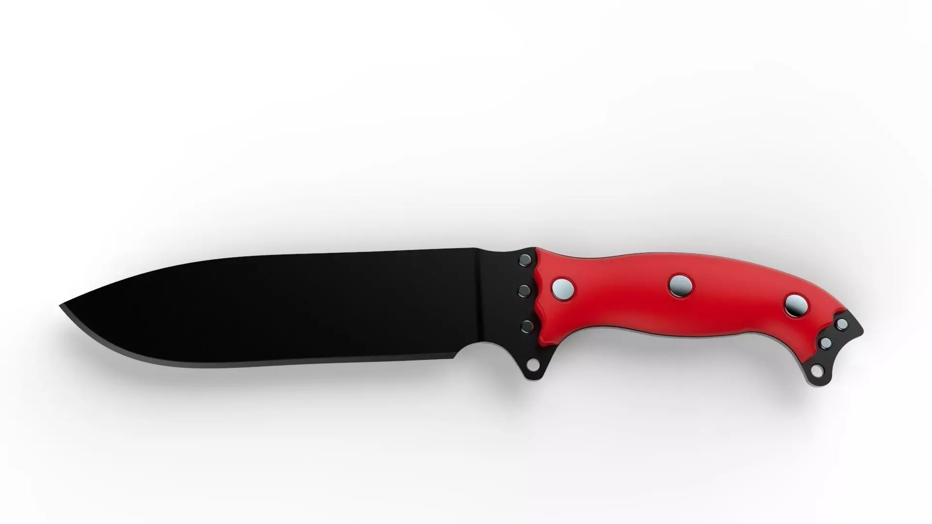 Knife Red Sun 3D model