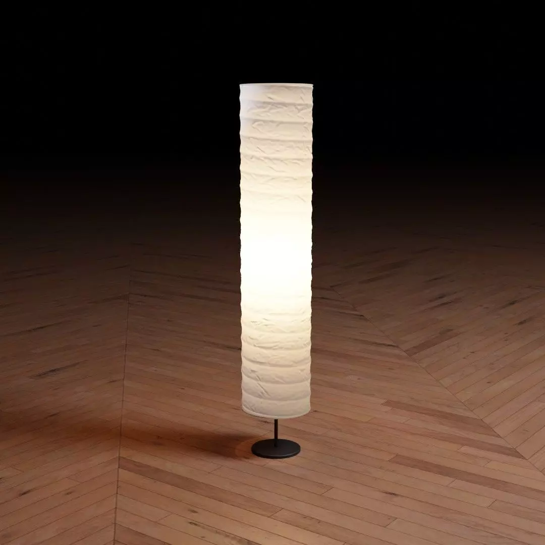 Paper Lamp 3D model_0