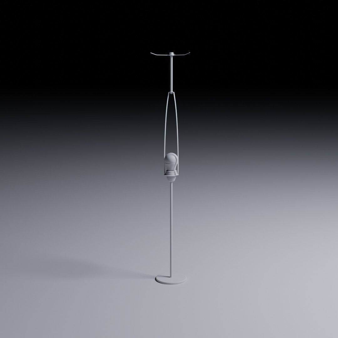 Paper Lamp 3D model_4