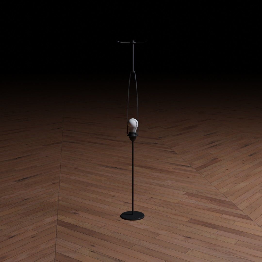 Paper Lamp 3D model_5