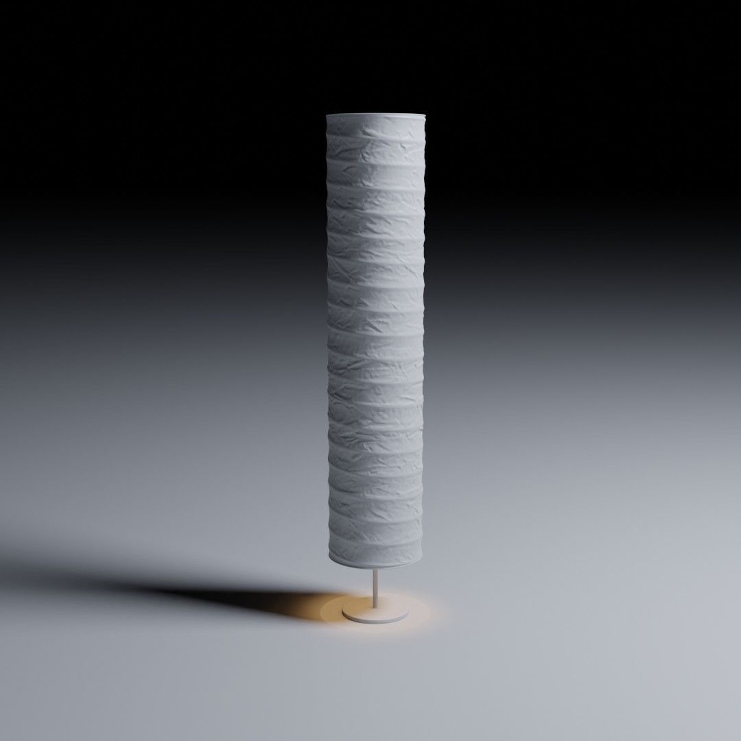 Paper Lamp 3D model_1