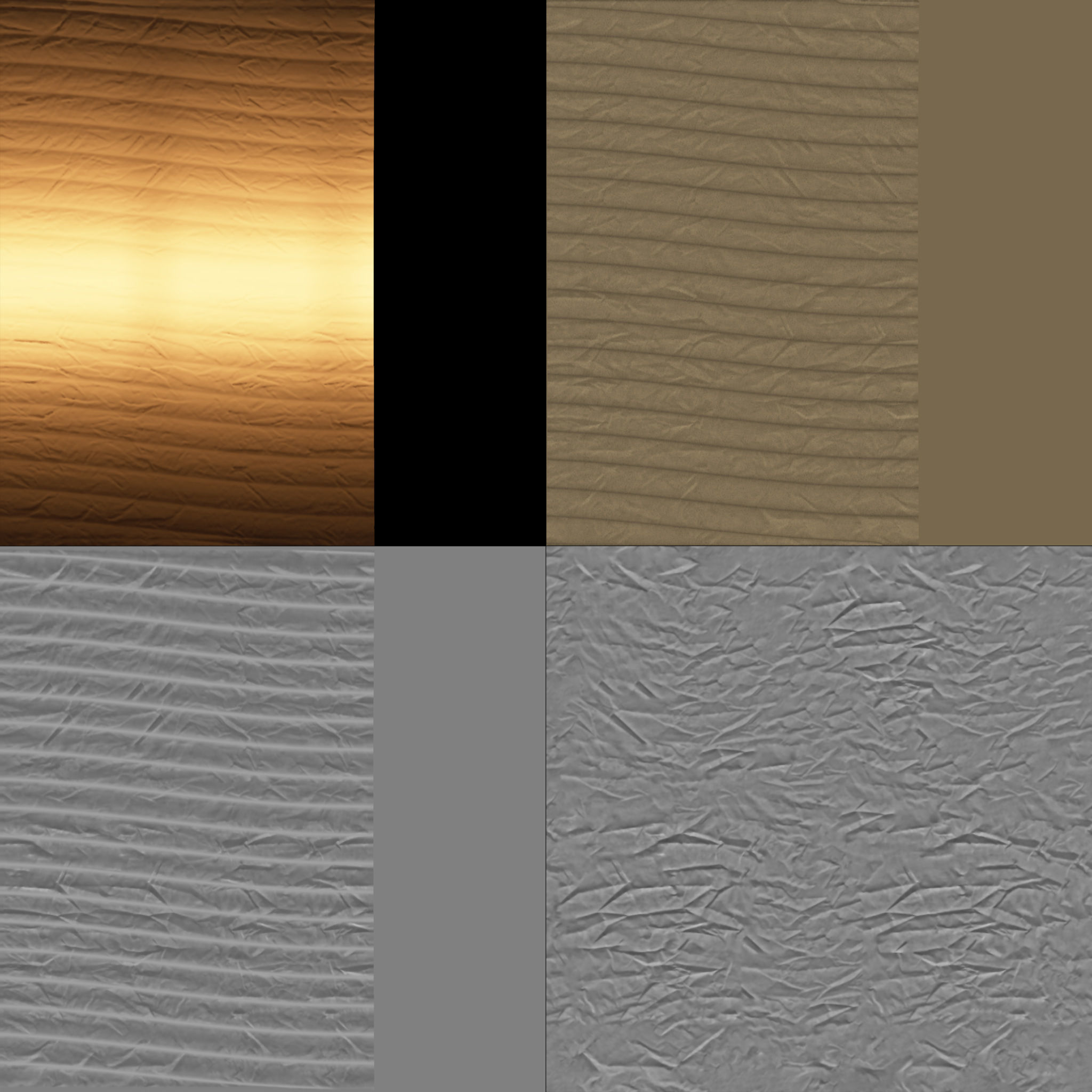 Paper Lamp 3D model_8