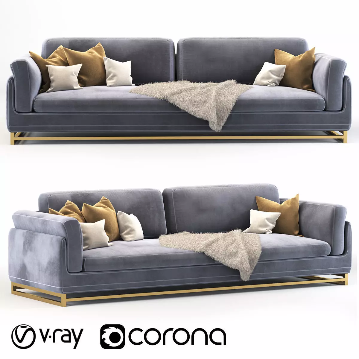 Ryan Comfortable Sofa 3D model_0