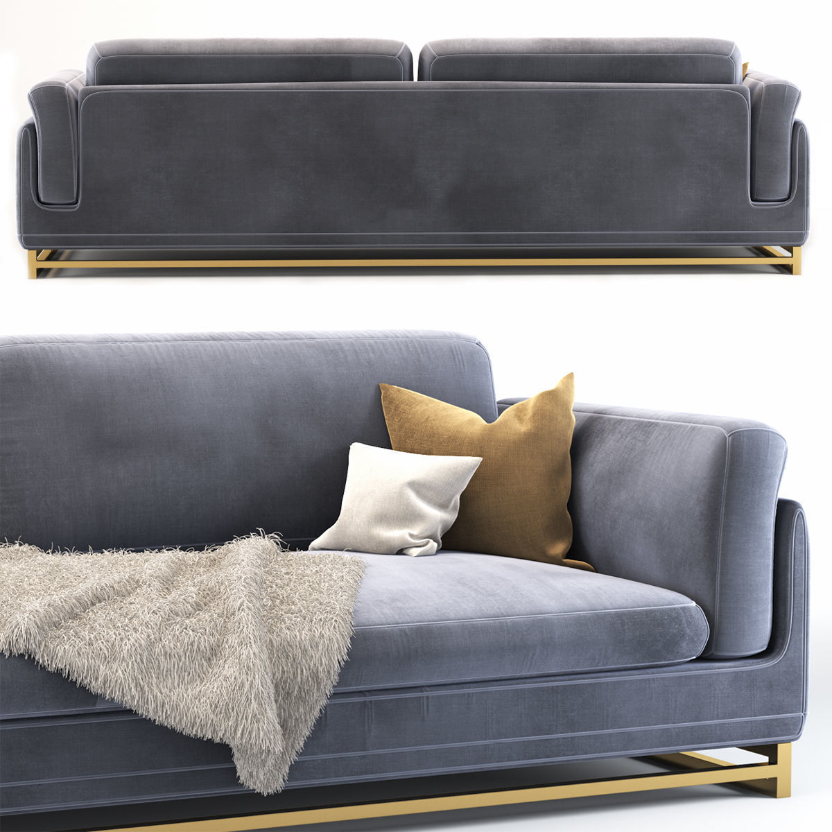 Ryan Comfortable Sofa 3D model_1