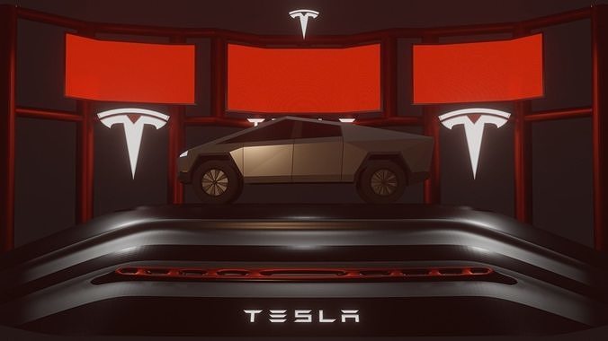 Tesla Cyber Truck  Free low-poly 3D model