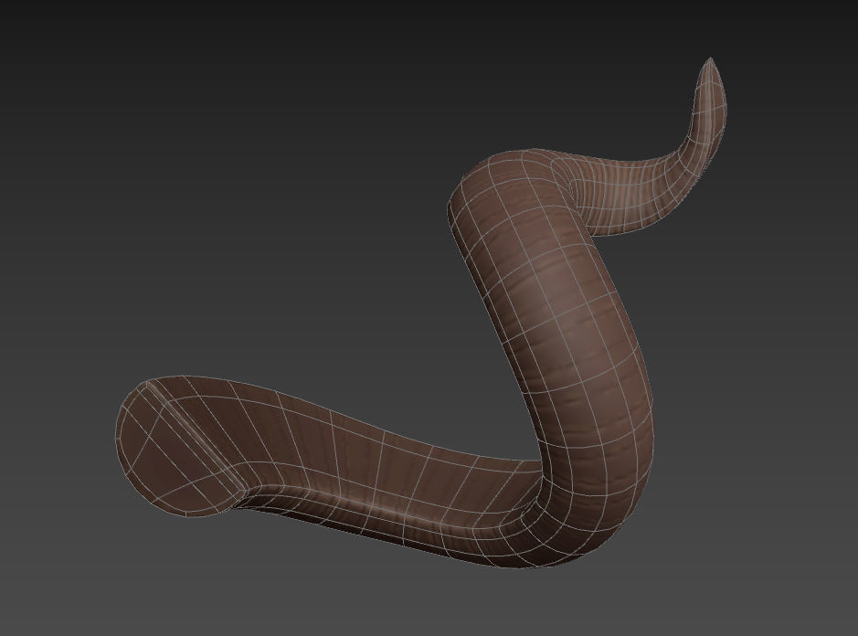 Kudu Horn 3D model_14
