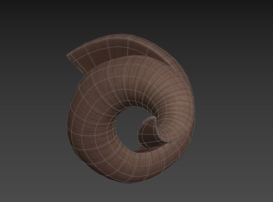 Kudu Horn 3D model_16