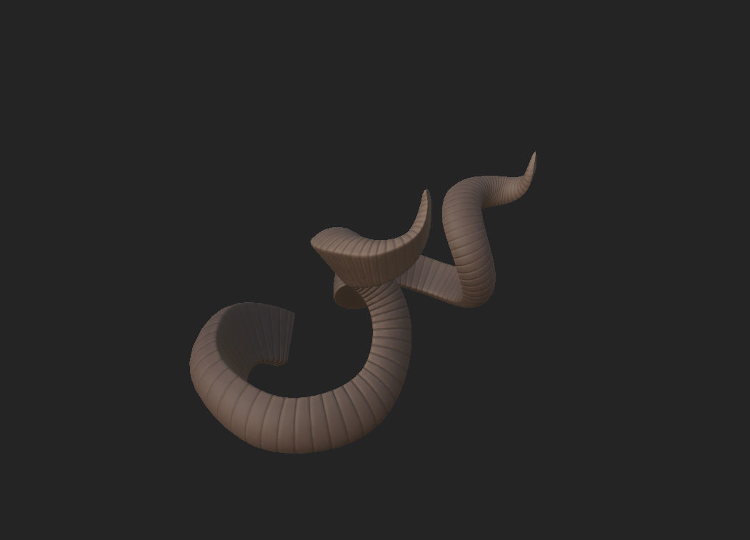 Kudu Horn 3D model_8
